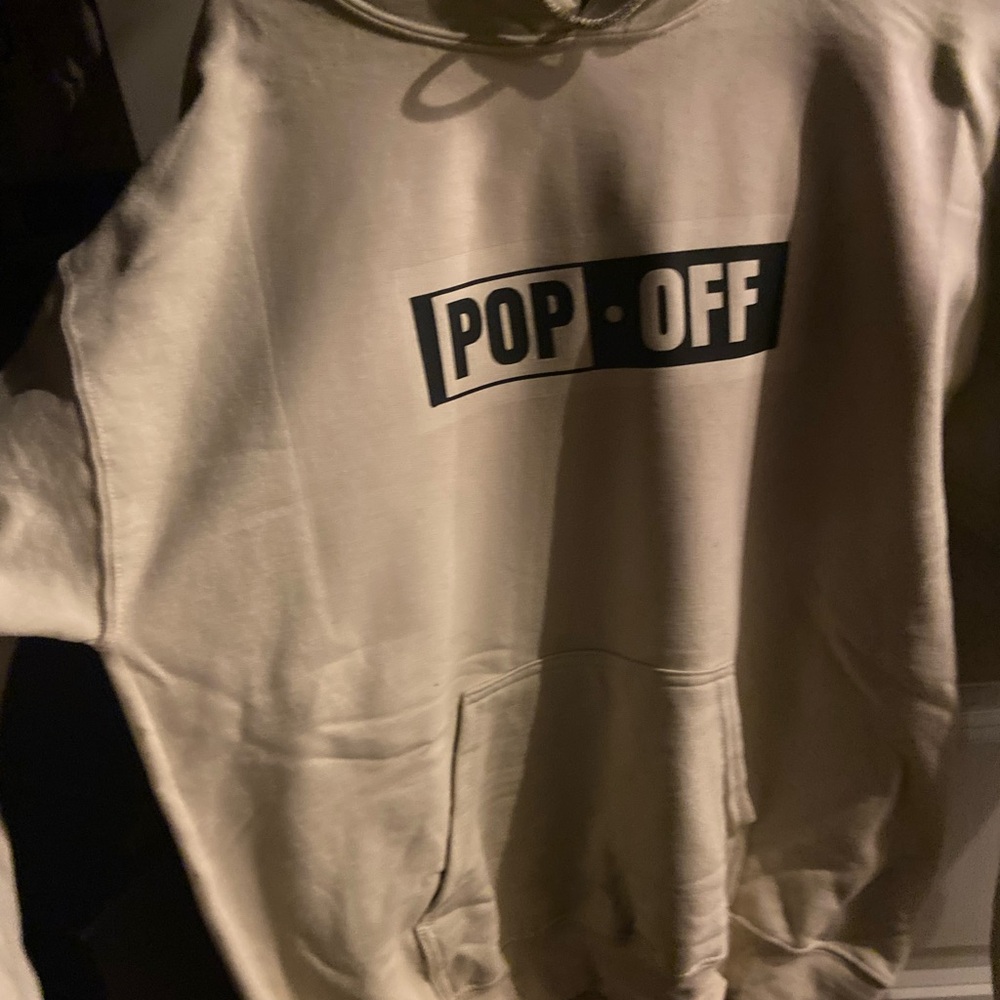 Pop Off Beige Hoodie
